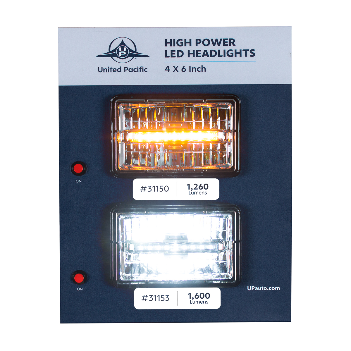 Display For 4" X 6" Lights - High/Low Beam - Thumbnail 3