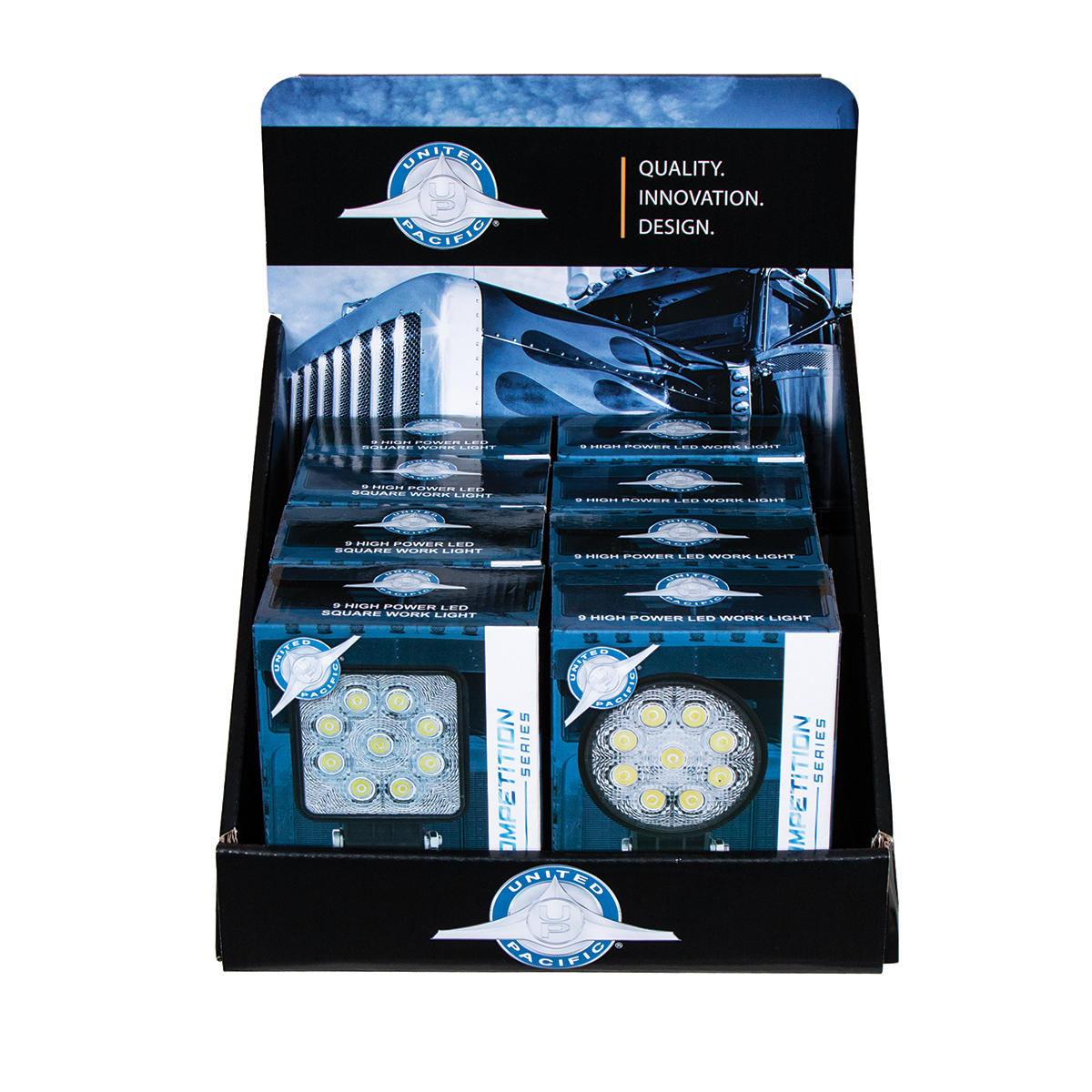 9 High Power LED Work Light Bin Box Display - Thumbnail 3