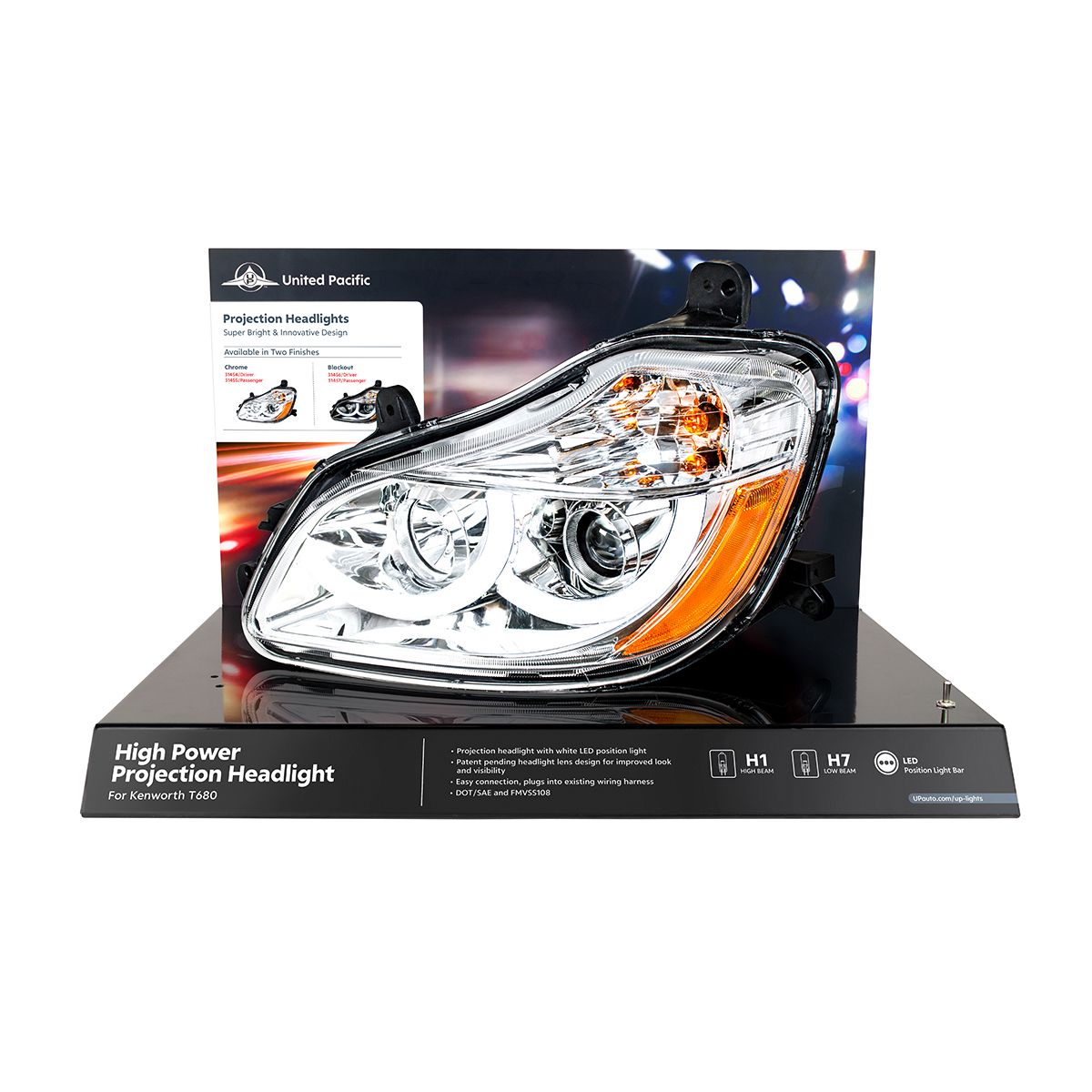 United Pacific Kenworth T680 Modular Headlight Display - 31454