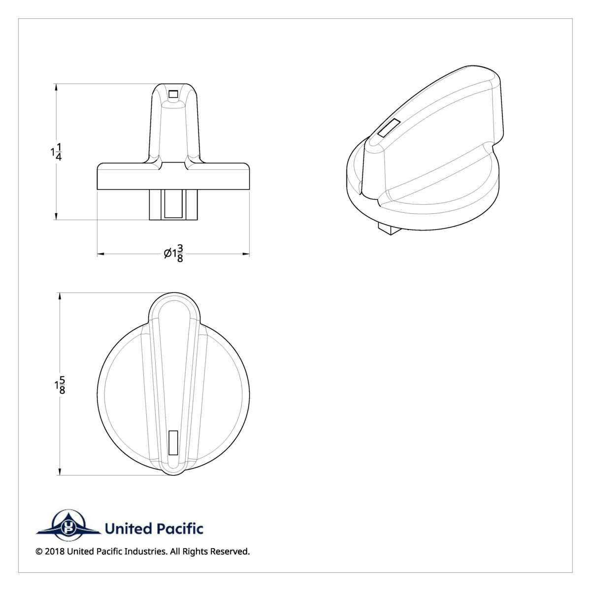 Chrome A/C & Heater Dial Knob For International 9900i/9400i/9200i (2000-2010) - Thumbnail 7