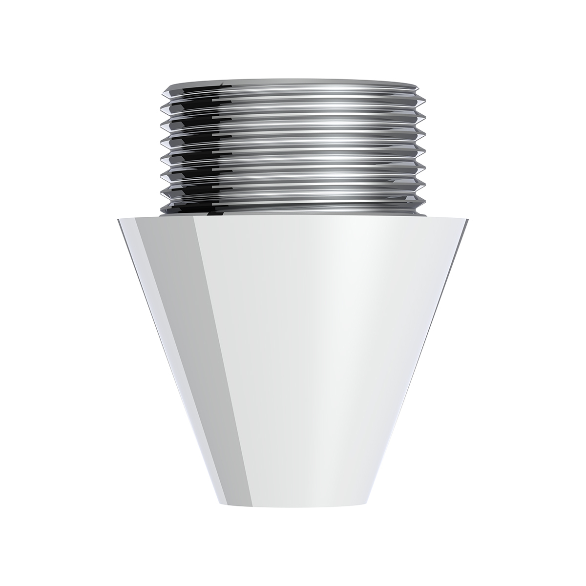 Chrome Aluminum M30X3.5 Male To 3/8"-16 Female Beer Tap Adapter - Thumbnail 5