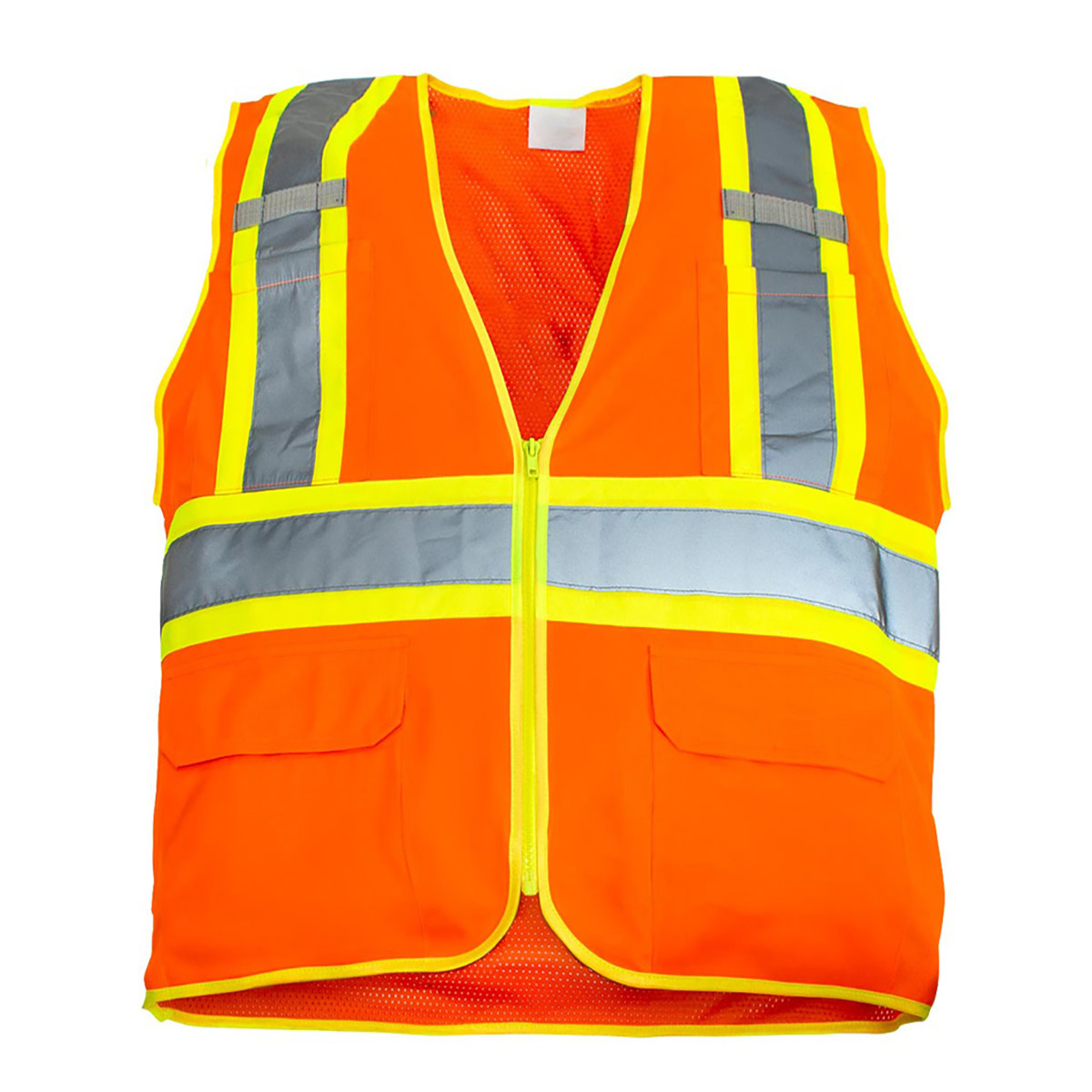 RigGear High Visibility Reflective Orange Safety Vest-Medium - Thumbnail 2