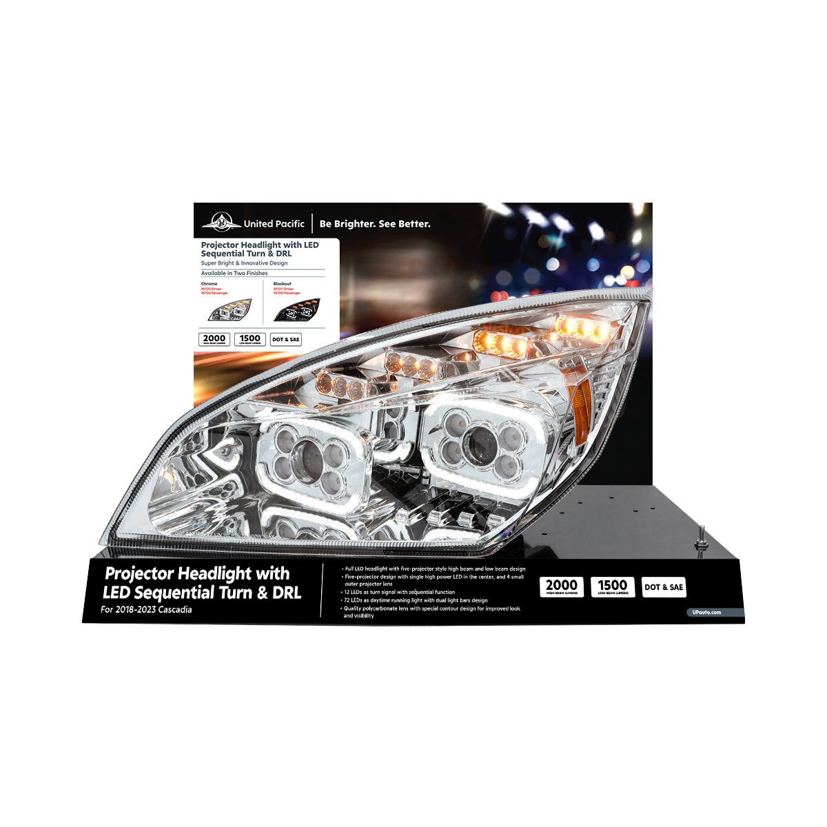 United Pacific Freightliner Cascadia Modular Headlight Display-35725
