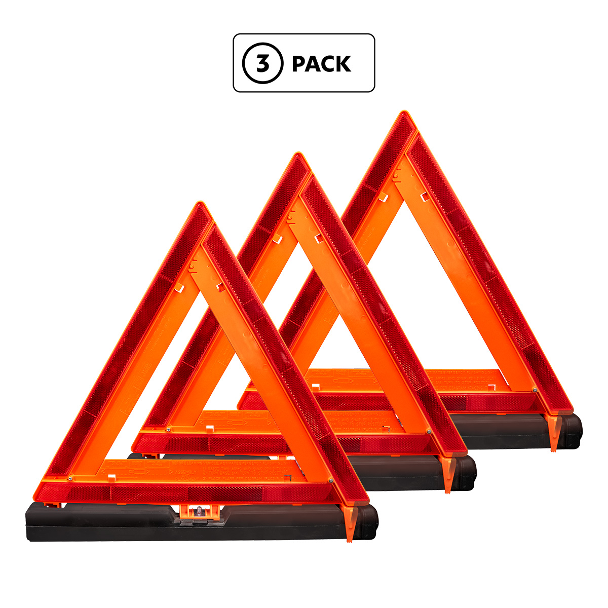 Emergency Warning Triangle Kit (3-Pack) - Thumbnail 2