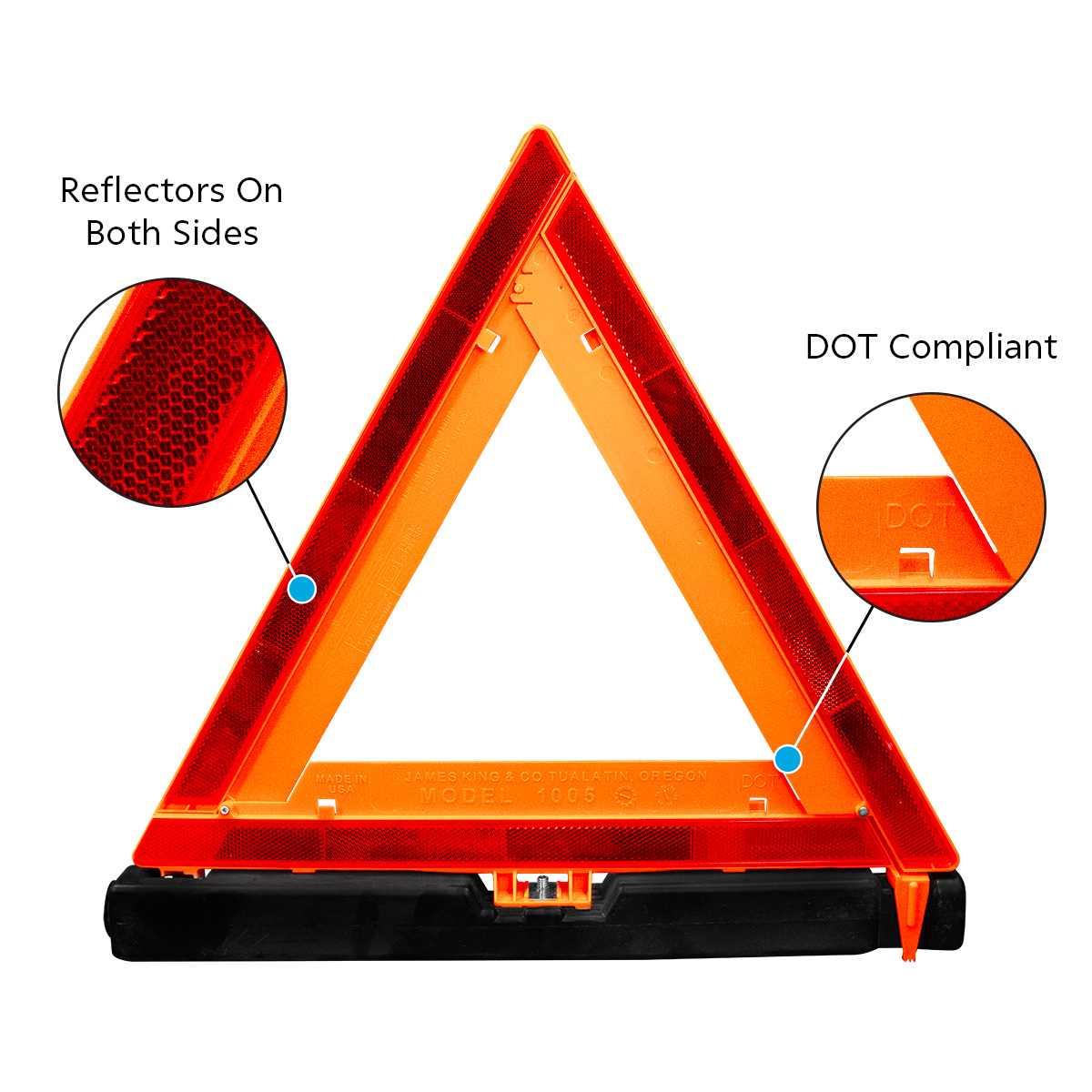 Emergency Warning Triangle Kit (3-Pack) - Thumbnail 3