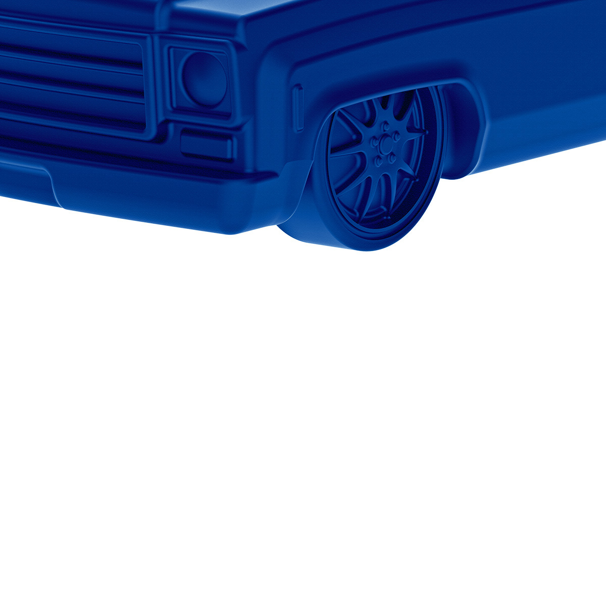 Solid Die-Cast 1973-1987 Chevrolet Truck Style Paper Weight-Indigo Blue - Thumbnail 10