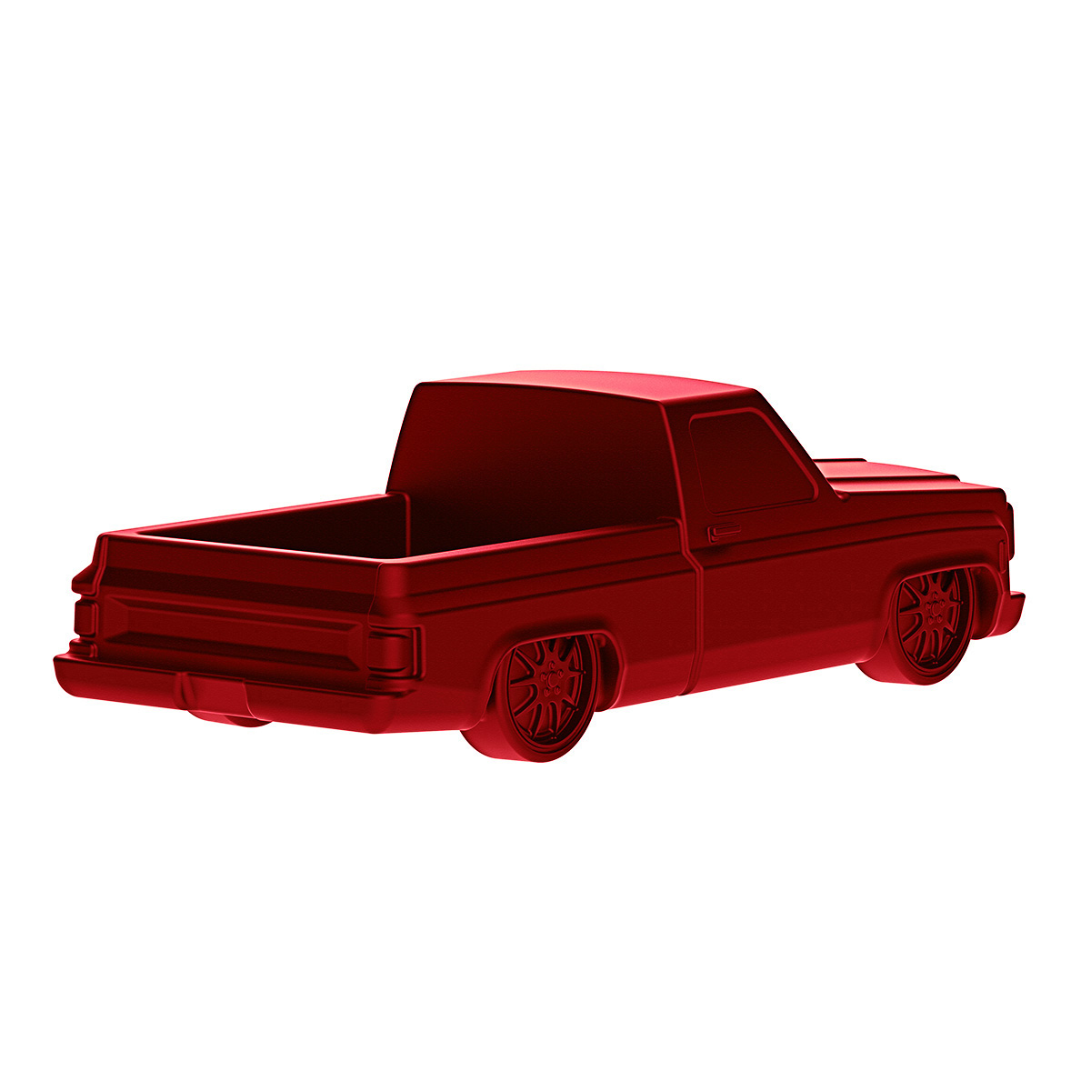 Solid Die-Cast 1973-1987 Chevrolet Truck Style Paper Weight-Candy Red - Thumbnail 4