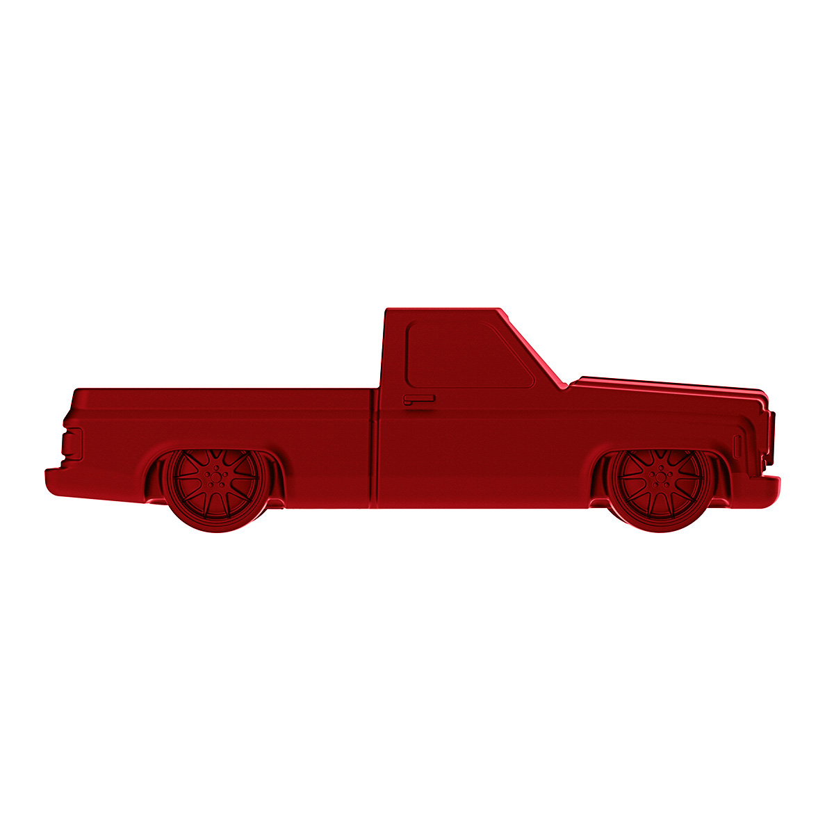 Solid Die-Cast 1973-1987 Chevrolet Truck Style Paper Weight-Candy Red - Thumbnail 9