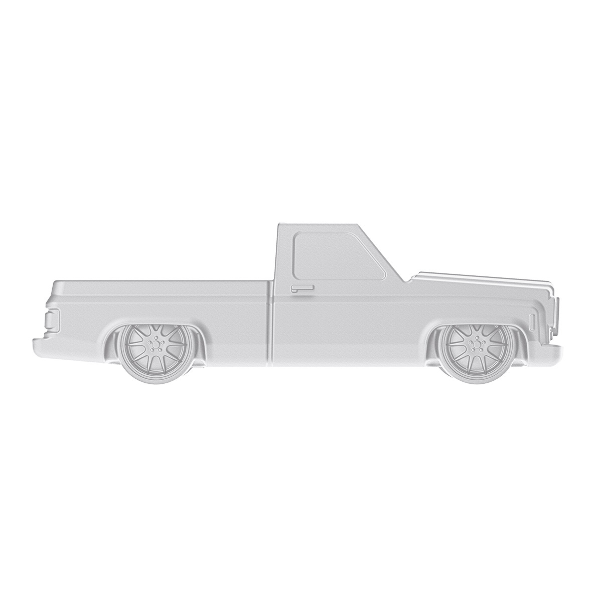 Solid Die-Cast 1973-1987 Chevrolet Truck Style Paper Weight-Pearl White - Thumbnail 9