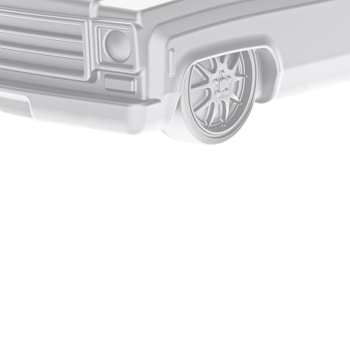 Solid Die-Cast 1973-1987 Chevrolet Truck Style Paper Weight-Pearl White - Thumbnail 10