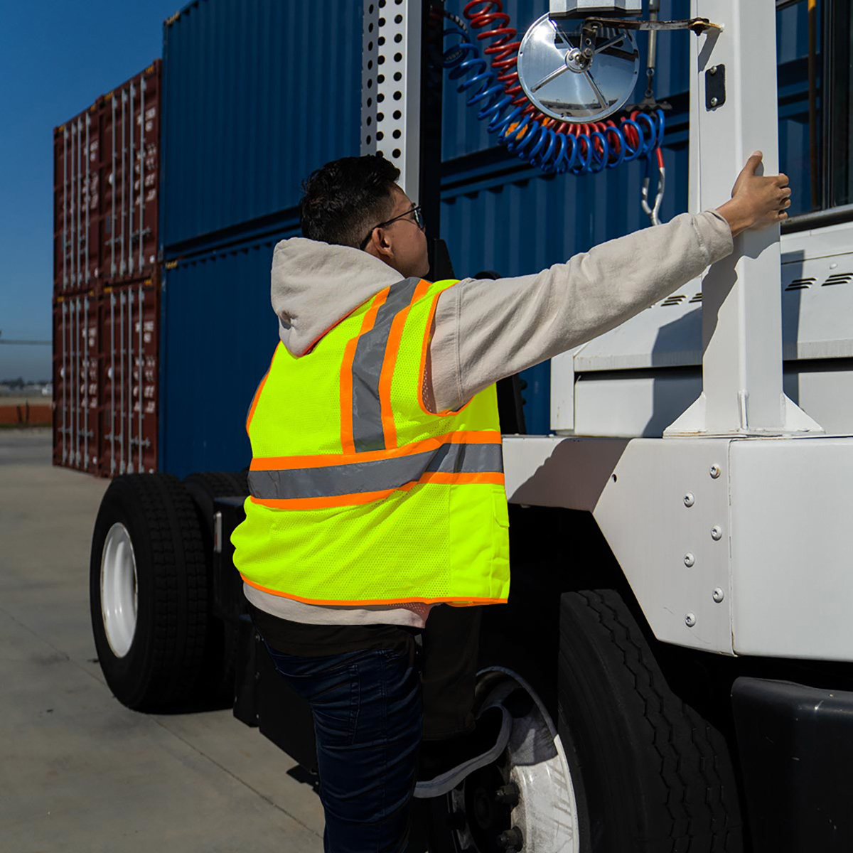 RigGear High Visibility Reflective Yellow Safety Vest-Medium - Thumbnail 7