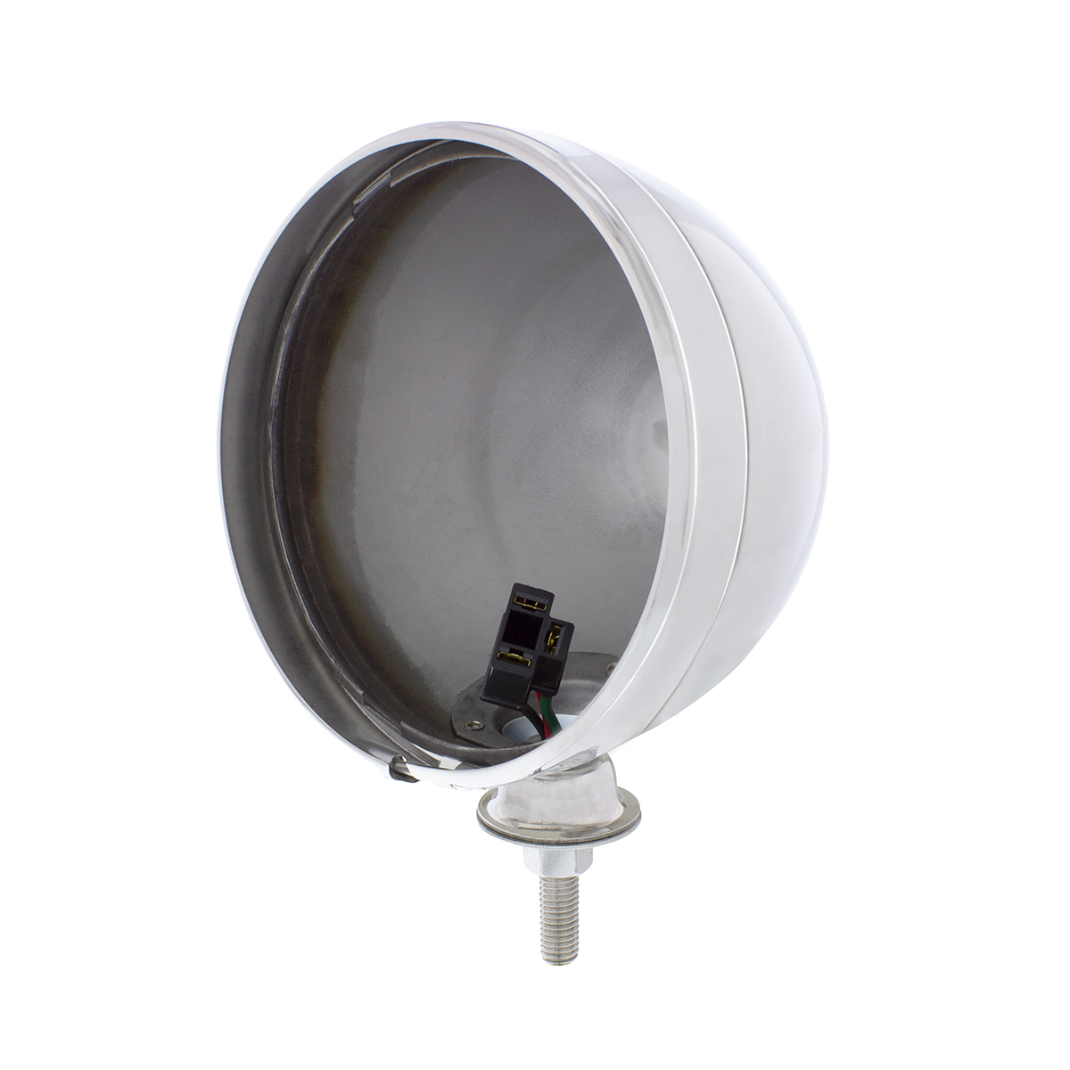 7" Stainless Dietz Style Headlight Housing Only and 34222 Pigtail (Pair) - Thumbnail 4