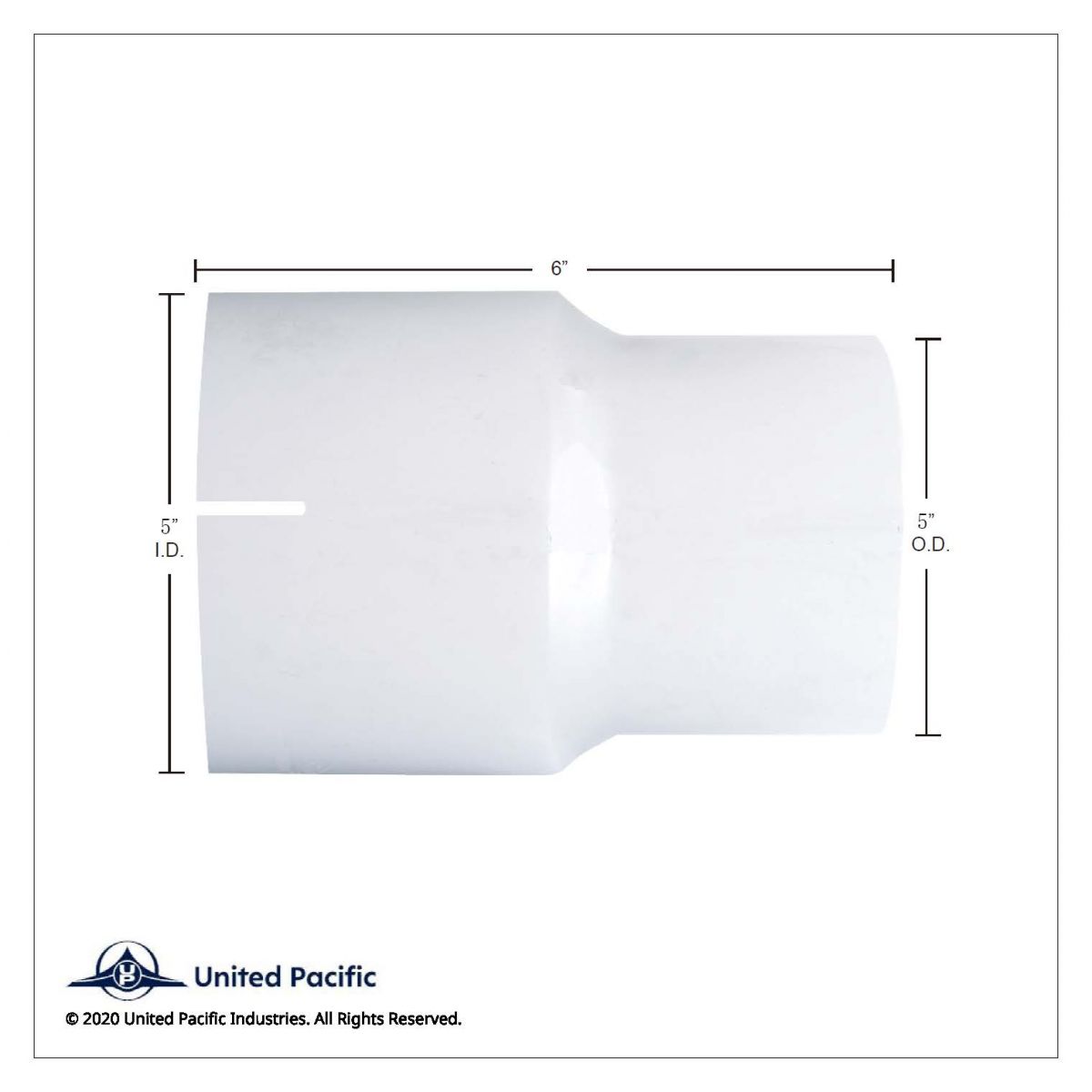 Aluminized Exhaust Connector 5" I.D. To 5" O.D. - Thumbnail 2