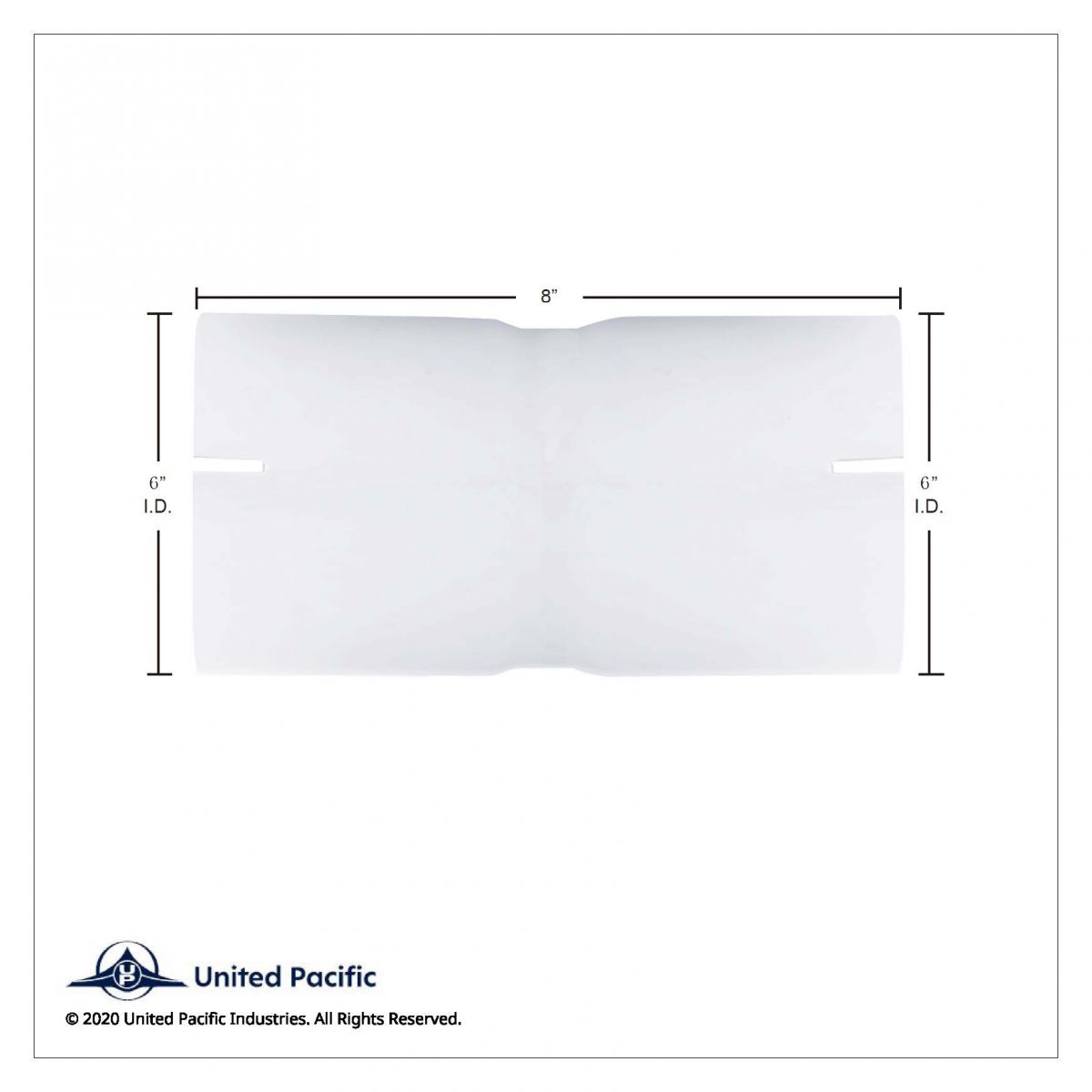 Aluminized Exhaust Connector 6" I.D. To 6" I.D. - Thumbnail 2