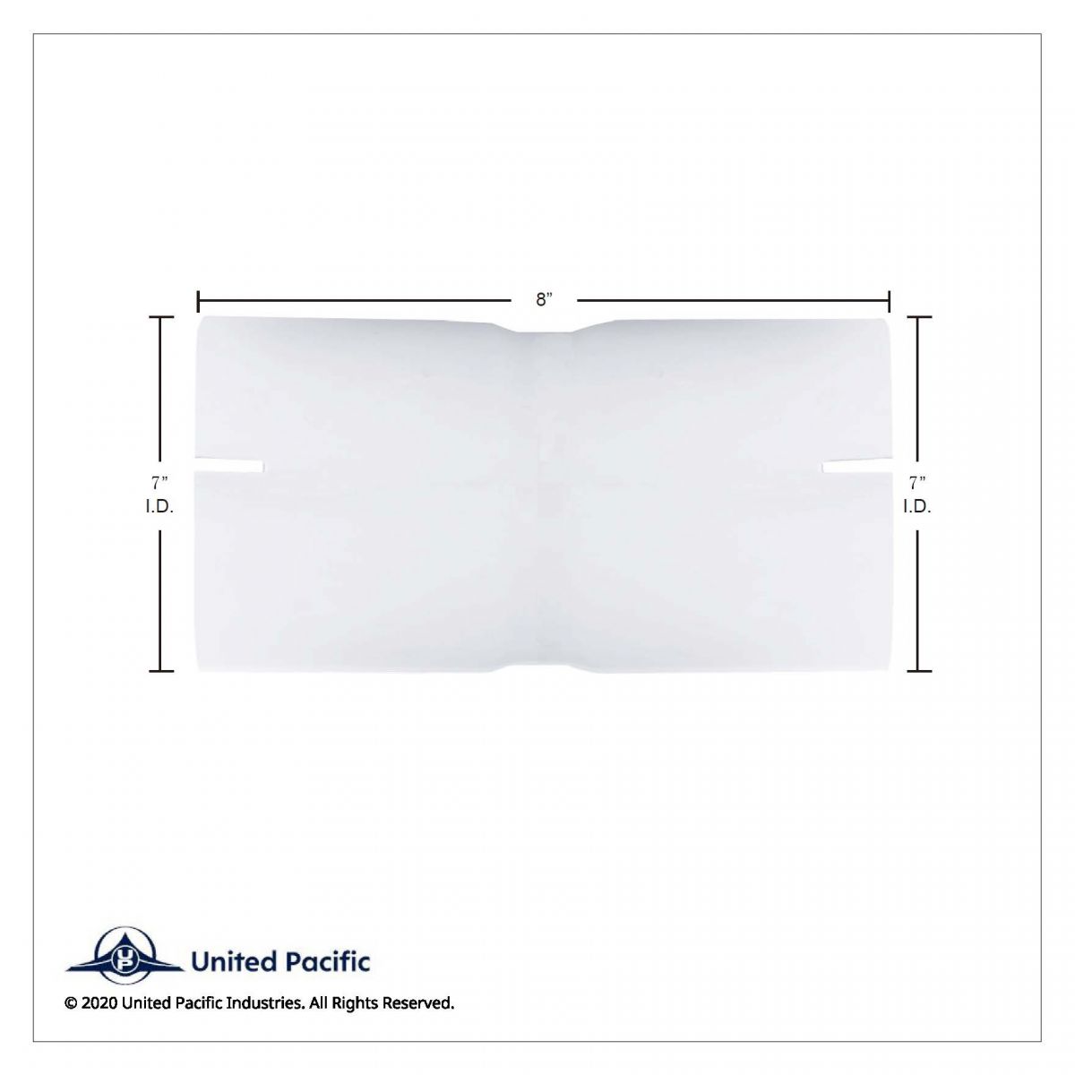 Aluminized Exhaust Connector 7" I.D. To 7" I.D. - Thumbnail 2