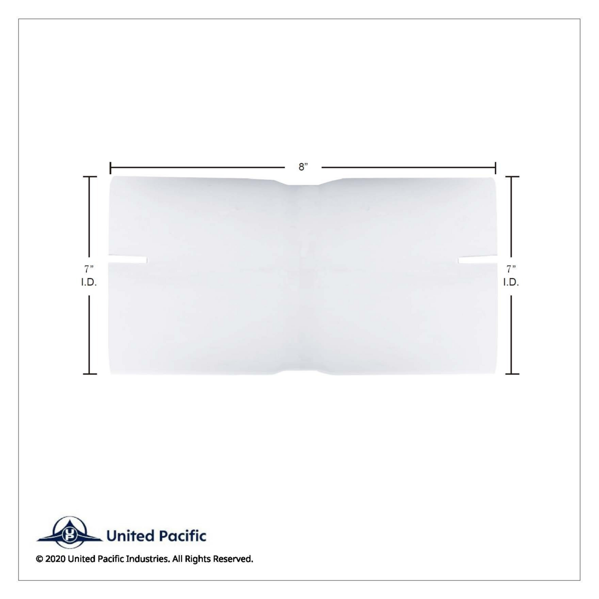 Chrome Exhaust Connector 7" I.D. To 7" I.D. - Thumbnail 5