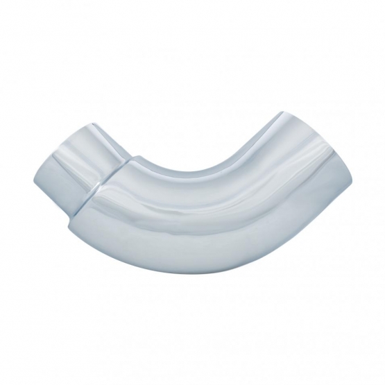 Chrome 90 Degree Exhaust Elbow, Reduce 6" O.D. To 5" O.D. - 13" X 13"