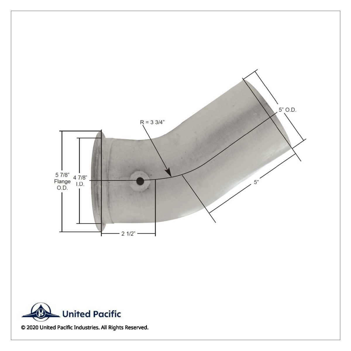 Aluminized Exhaust Elbow For Freightliner Classic 04-16460-009 - Thumbnail 4