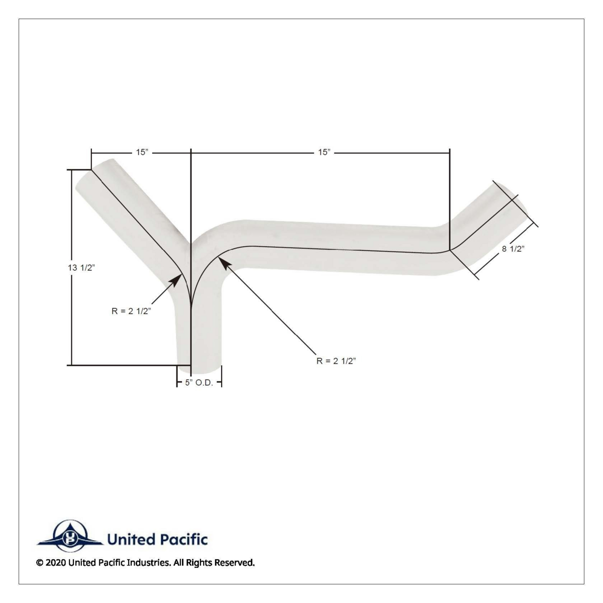 Exhaust Y-Divider For Kenworth K180-14766 - Thumbnail 3