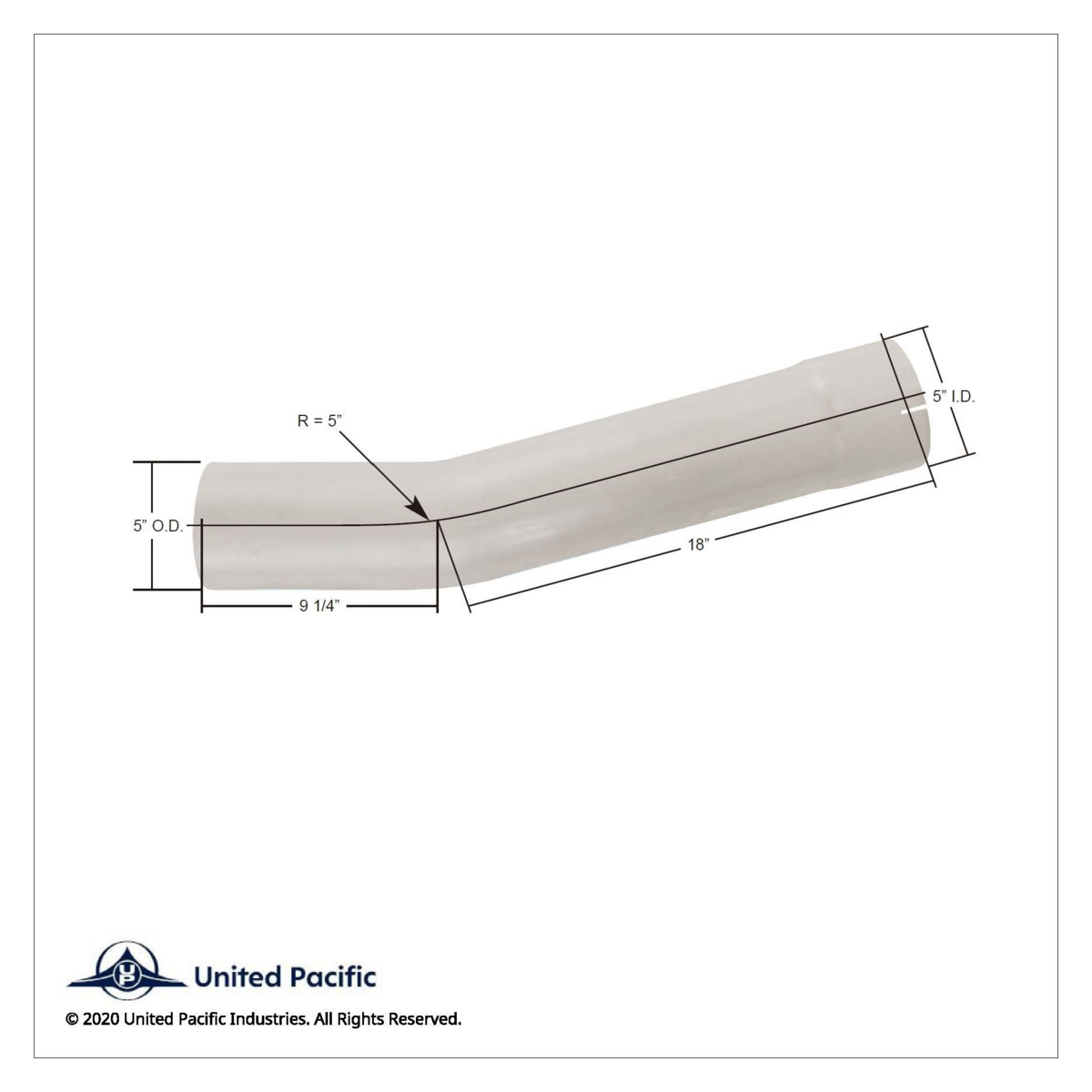 Aluminized Kenworth Aerocab Exhaust Elbow - Thumbnail 3