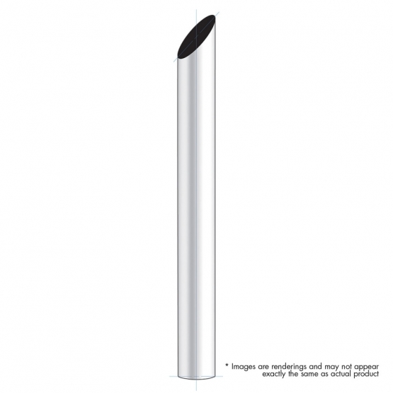 5" Mitred Plain Bottom Exhaust - 24" L