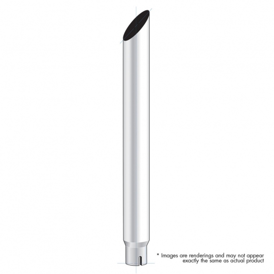 6" Mitred Reduce To 5" I.D. Bottom Exhaust - 108" L