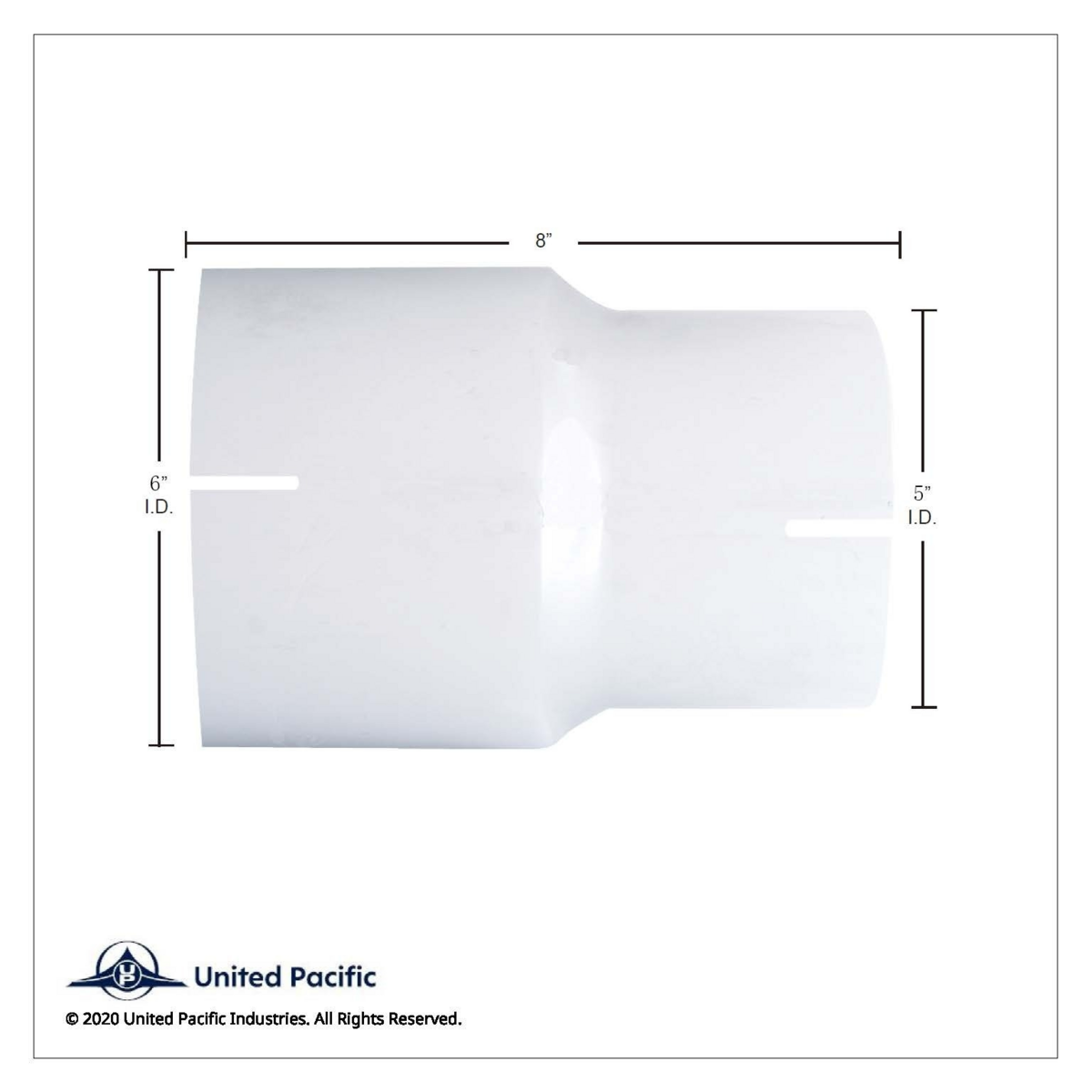 Aluminized Reducer 6" I.D. To 5" I.D. - Thumbnail 3