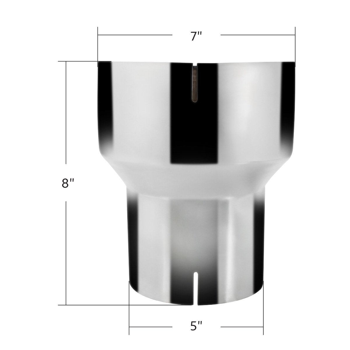 Chrome Reducer 7" I.D. To 5" I.D. - Thumbnail 5