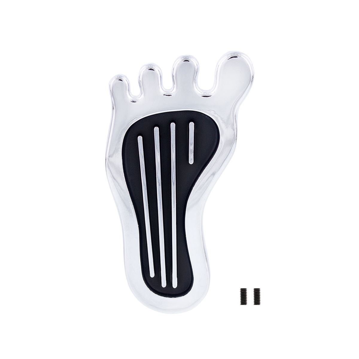 Chrome Barefoot Shape Dimmer Switch Cover