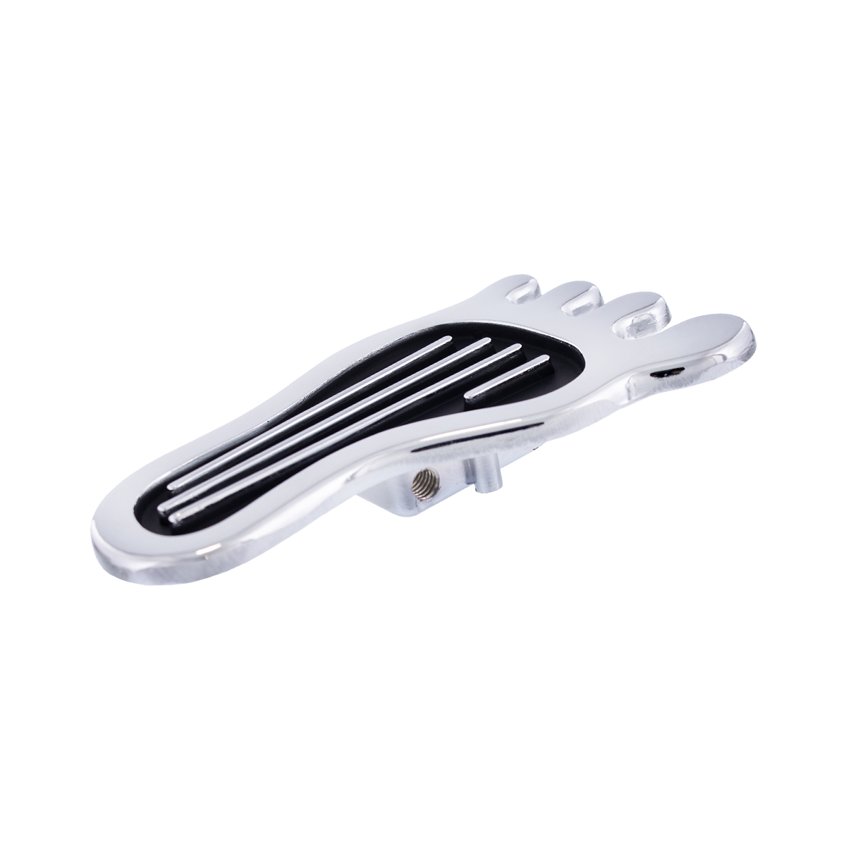 Chrome Barefoot Shape Dimmer Switch Cover - Thumbnail 3