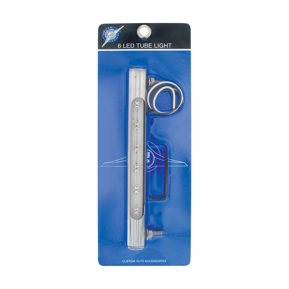 6 LED Stainless Steel Tube Light - White LED - Thumbnail 4