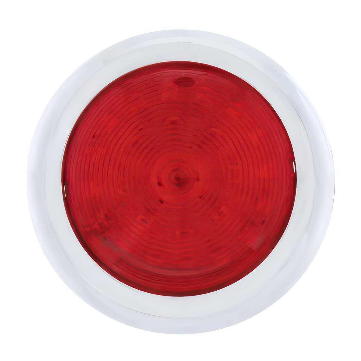 41 LED 1950 Pontiac Style Tail Light With Chrome Bezel & Red Lens - Thumbnail 2