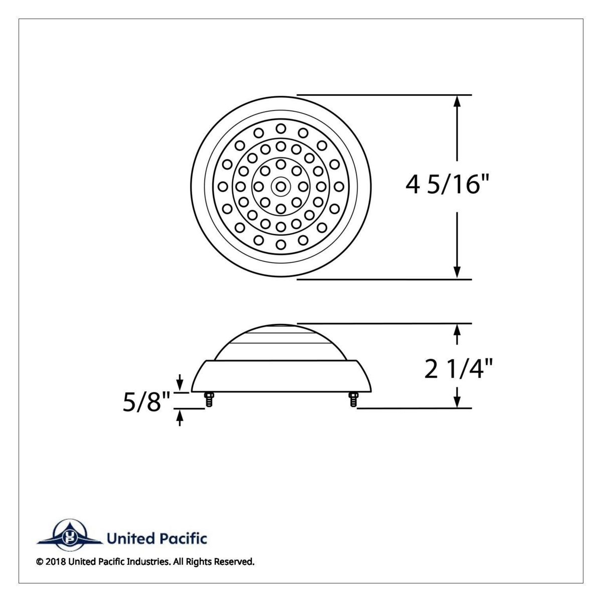 41 LED 1950 Pontiac Style Tail Light With Chrome Bezel & Red Lens - Thumbnail 7