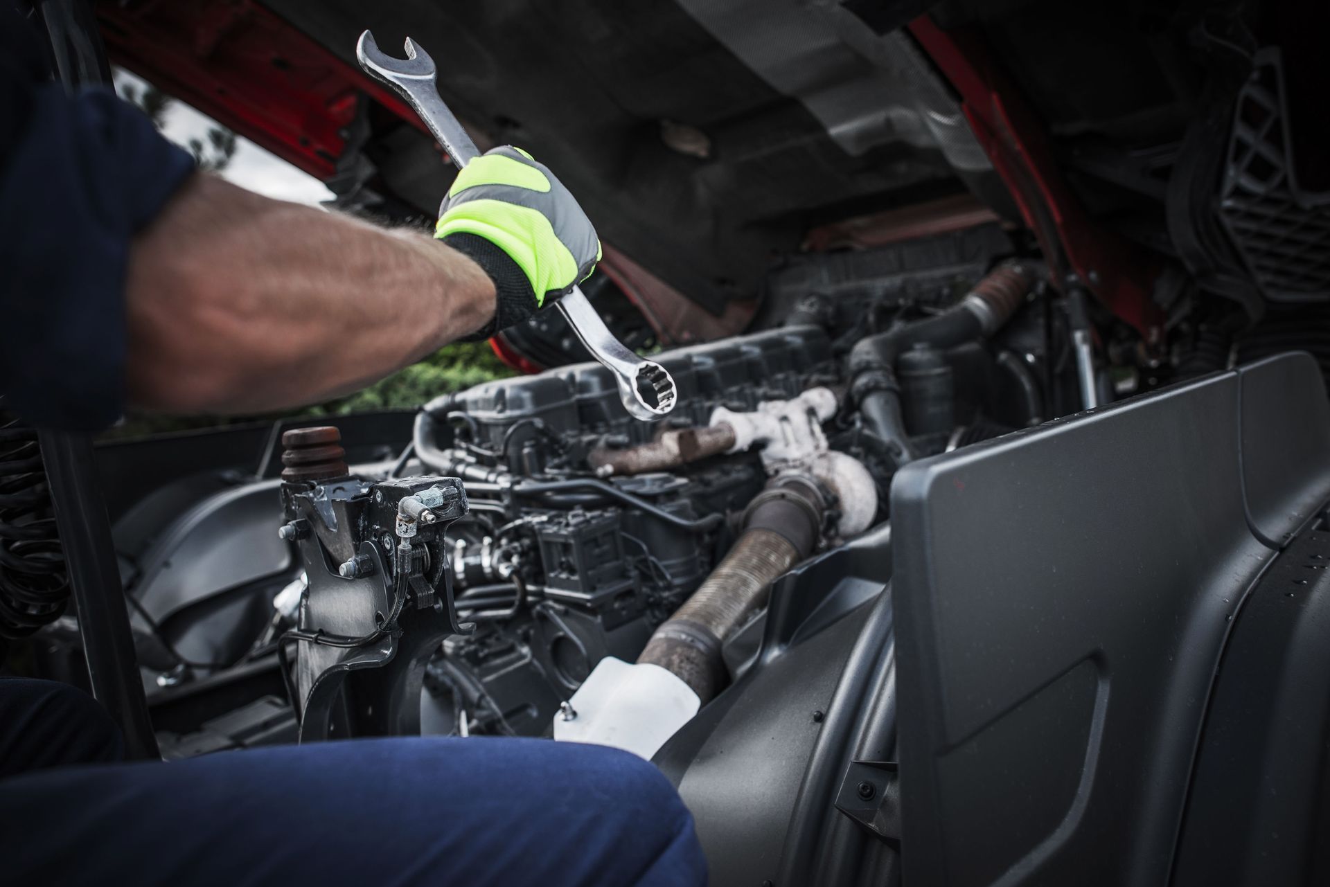 Fully stocked heavy duty mobile mechanic truck