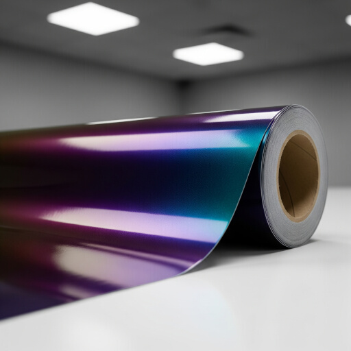 Example of Color Shift (Chameleon) vehicle wrap material